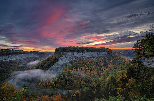 Autumn morning at Letchworth by Guy Coniglio Autumn morning at Letchworth by Guy Coniglio